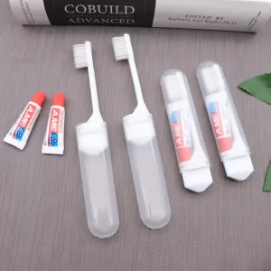 4/5PCS Portable Mini Travel Toothbrush Toothpaste Set
